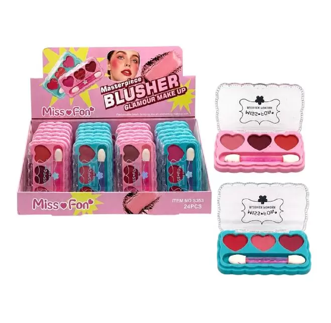 Paleta Rubores x3 Tonos surtidos