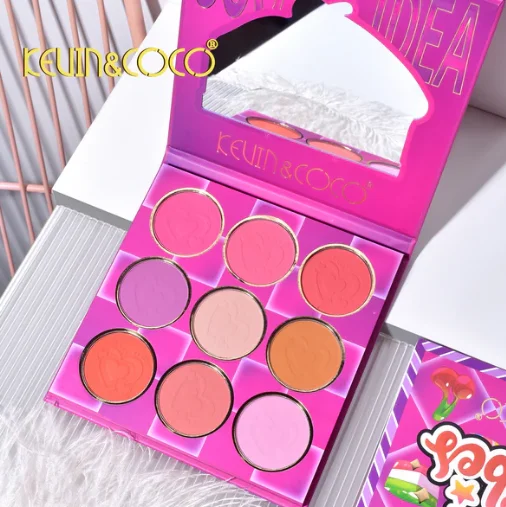 Paleta Rubor 9 Tonos Kevin & Coco