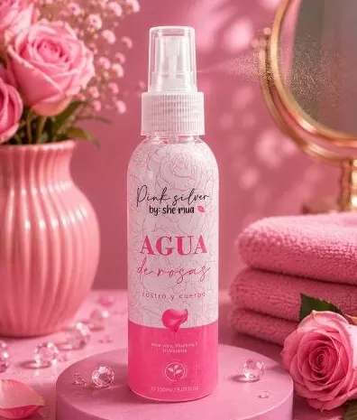 Agua de rosas Pink Silver 250ml She Mua