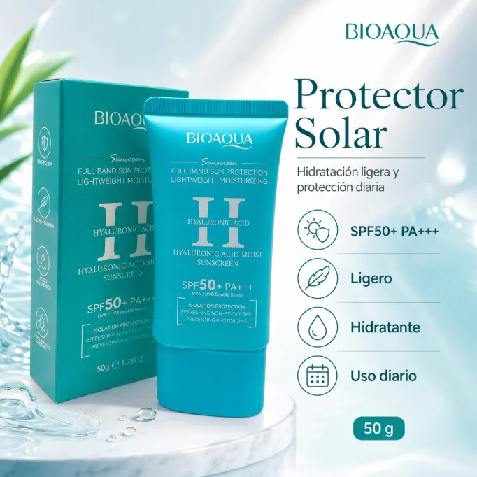 Bloqueador solar Acido Hialuronico Bioaqua SPF 50 Bioaqua en Cartago