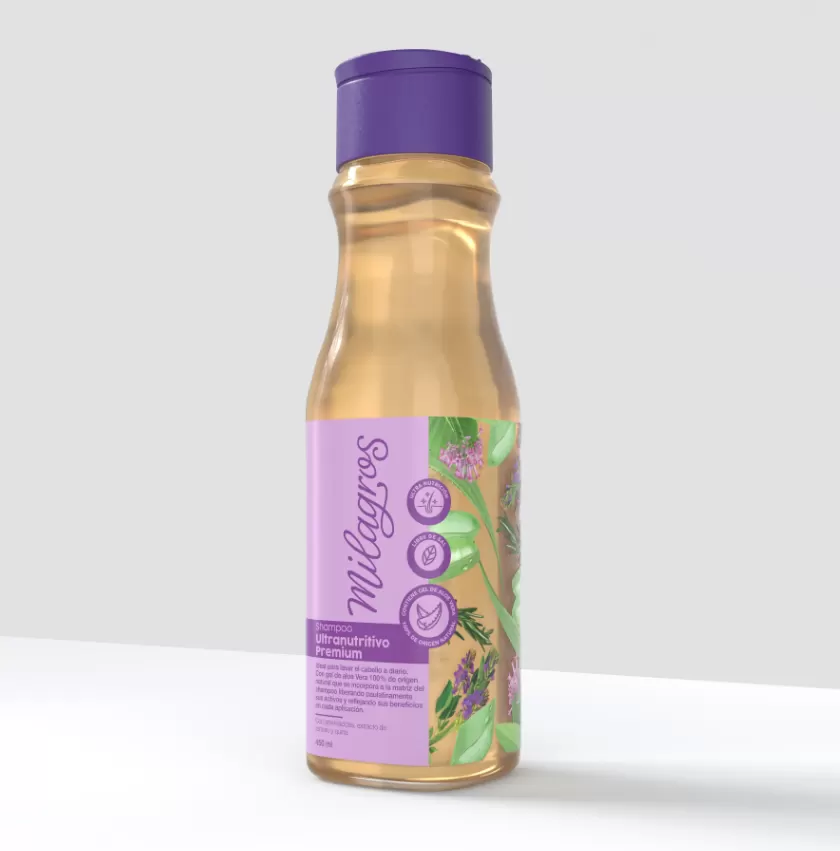 Shampoo Ultra Nutritivo Premium (con aloe vera) Milagros en Cartago
