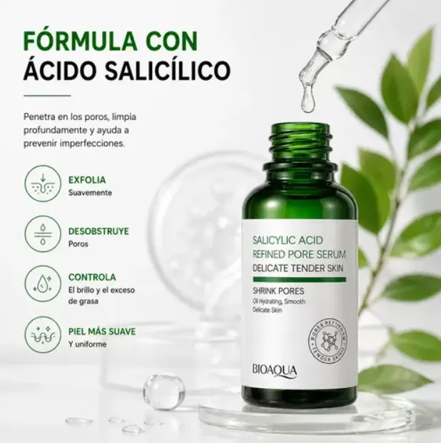 Serum facial reparador  Acido Salicilico Bioaqua Bioaqua en Cartago
