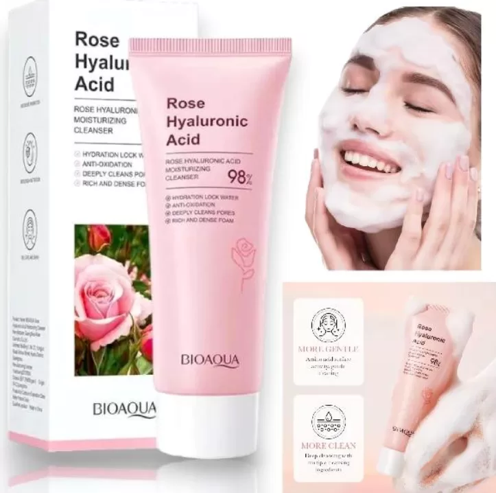 Jabon facial acido hialuronico y Rosas Bioaqua Bioaqua en Cartago