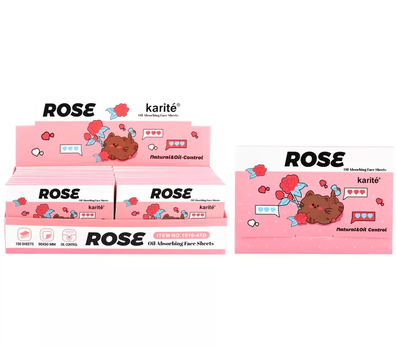 Papel absorbente de Grasa Karité (Rosas)